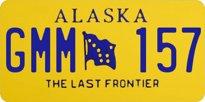 AK license plate GMM157