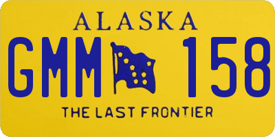 AK license plate GMM158