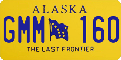 AK license plate GMM160
