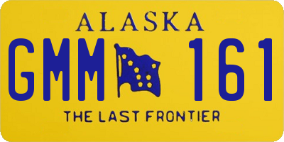 AK license plate GMM161