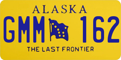 AK license plate GMM162