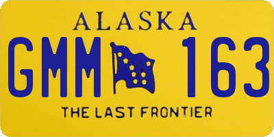 AK license plate GMM163