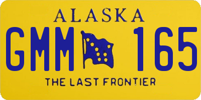 AK license plate GMM165