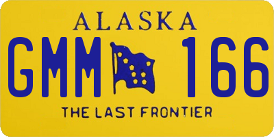 AK license plate GMM166