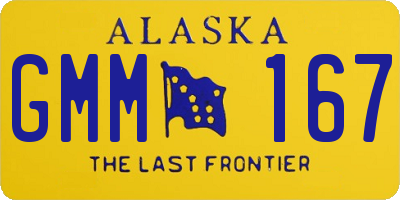 AK license plate GMM167