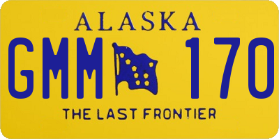 AK license plate GMM170