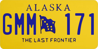 AK license plate GMM171