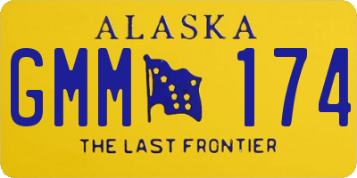 AK license plate GMM174