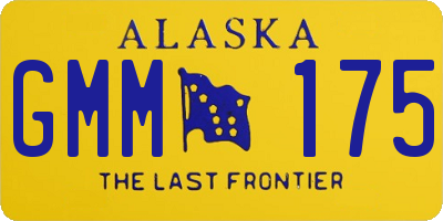 AK license plate GMM175