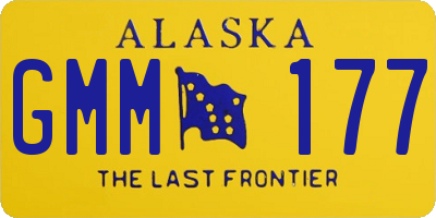 AK license plate GMM177