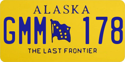 AK license plate GMM178