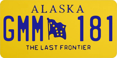 AK license plate GMM181