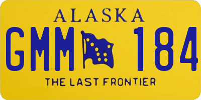 AK license plate GMM184