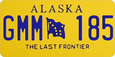 AK license plate GMM185