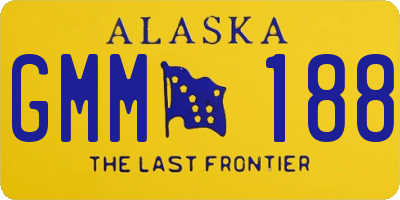 AK license plate GMM188