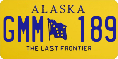 AK license plate GMM189