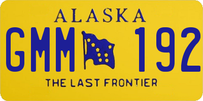 AK license plate GMM192