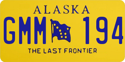 AK license plate GMM194