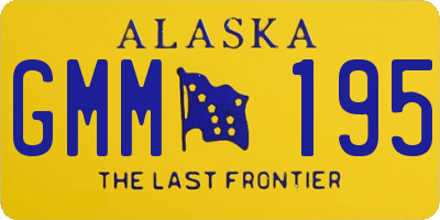 AK license plate GMM195