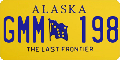 AK license plate GMM198