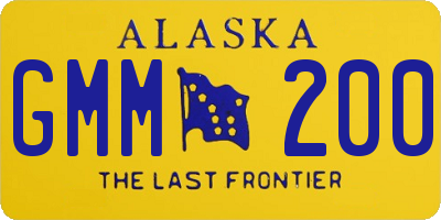 AK license plate GMM200