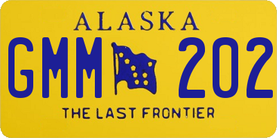 AK license plate GMM202