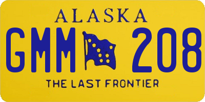 AK license plate GMM208