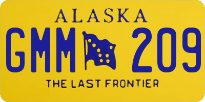 AK license plate GMM209