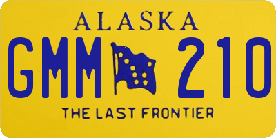 AK license plate GMM210