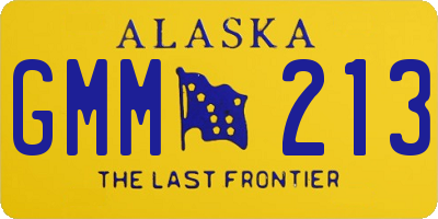 AK license plate GMM213