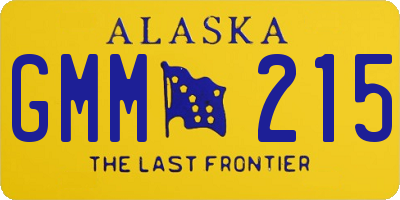 AK license plate GMM215