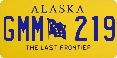 AK license plate GMM219