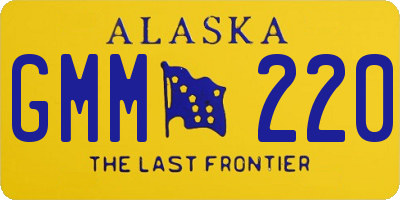 AK license plate GMM220