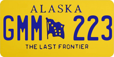 AK license plate GMM223