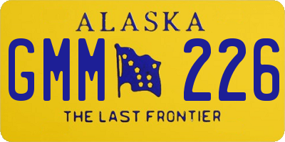 AK license plate GMM226