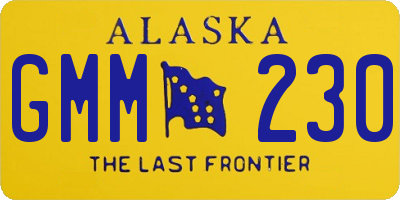 AK license plate GMM230