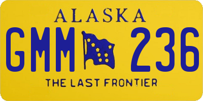 AK license plate GMM236