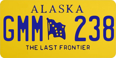 AK license plate GMM238