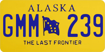 AK license plate GMM239
