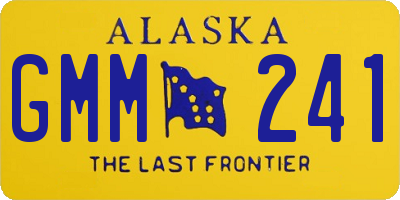 AK license plate GMM241