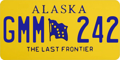 AK license plate GMM242