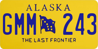 AK license plate GMM243