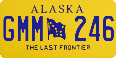 AK license plate GMM246