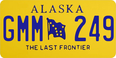 AK license plate GMM249