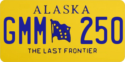 AK license plate GMM250