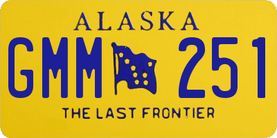 AK license plate GMM251