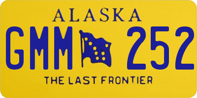 AK license plate GMM252