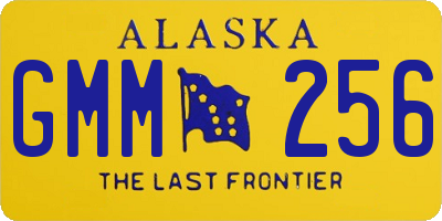 AK license plate GMM256