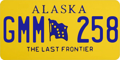 AK license plate GMM258