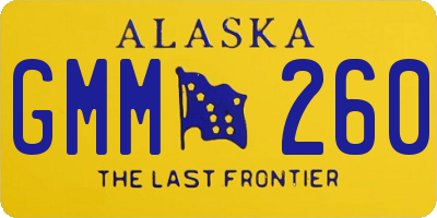 AK license plate GMM260